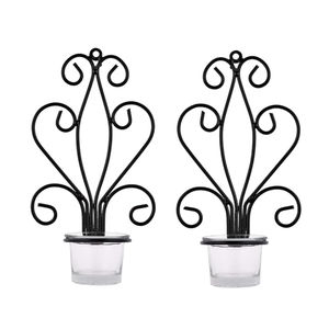 Superior Quality Black Iron Metal Candle Holder Tea Light Holder Modern Design <b>Wall</b> <b>Scones</b> Home Decoration In Affordable Price - Product Image 3