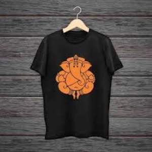 Nueva camiseta de tendencia para una atractiva camiseta de algodón orgánico con cuello redondo personalizado y Camiseta cómoda de Color negro para hombres - Product Image 3