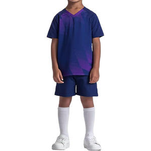 เสื้อเจอร์ซีย์ฟุตบอลสำหรับเด็กเสื้อกีฬาพิมพ์ลายซับลิเมชันกันยูวีแห้งเร็ว - Product Image 5