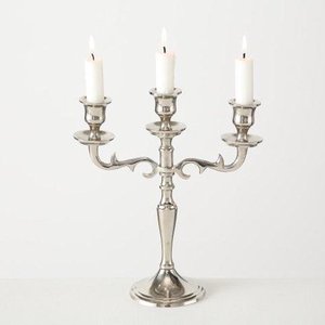 Candelabro de 3 Brazos para Decoración del Hogar, para Navidad, Bodas, Cumpleaños, Pascua y San Valentín, Portavelas de Mesa - Product Image 1
