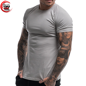 T-shirt de sport décontracté en toile à col rond pour homme, coupe classique, grande taille, écologique, séchage rapide, vêtements de fitness - Product Image 1