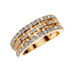 2025 tendance concepteur chaîne lien laboratoire cultivé bague en diamant personnalisé bijoux fins 14k or fabriqué à la main audacieux bande usine mariages - Product Image 6