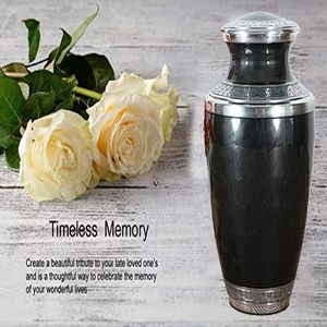 Urnas de cremación grabadas en aluminio para cenizas humanas Urnas de cremación funeraria conmemorativas para adultos para Ashe (urna de cremación para adultos) - Product Image 3