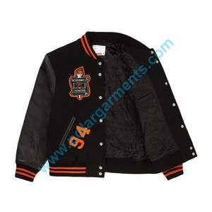Vente en gros Chenille Patch Varsity Jacket Letterman personnalisé avec logo de l'école OEM Commande en gros pour les équipes et les marques Varsity de haute qualité - Product Image 3