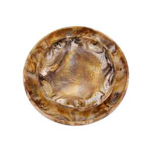 Ensaladera de resina de alta calidad, utensilio de cocina hecho a mano de estilo bohemio, tallado pulido para servir sopa, fideos, arroz - Product Image 1