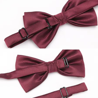 Nœuds Papillon Unisexe Tendance en Soie Polyester Couleur Unie avec Sangle Réglable, Personnalisables, Faits Main, Logo Personnalisé, pour Smoking et Mariage, Durables
