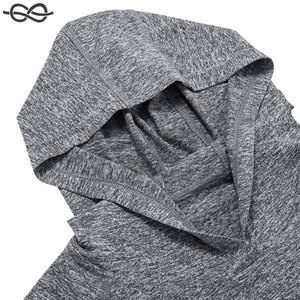 Sudadera ligera de manga larga para hombre, camiseta de entrenamiento de gimnasio, sudadera de secado rápido que absorbe el sudor, conceptos básicos reflectantes - Product Image 2