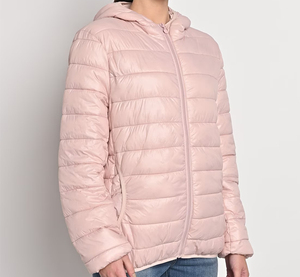 Chaqueta acolchada de último diseño para mujer, precio al por mayor, transpirable, estilo universitario, cremallera, ropa de invierno, tela tejida, relleno de algodón - Product Image 3