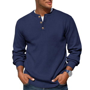 Offres Spéciales décontracté long col rond pull tricoté hommes chandails derniers hommes élégants Slim Fit hiver chandails à vendre - Product Image 1