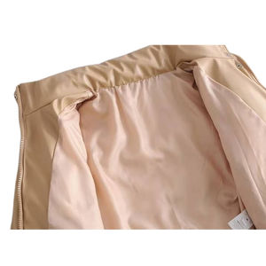 Chaqueta de Forro Polar Acolchada con Cuello Alto, Holgada, para Mujer, Estilo Casual, Abrigada, Elegante, Talla Grande, Ropa de Calle - Product Image 6