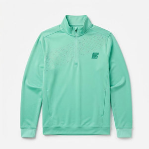 Performance <b>Men</b> Quarter Zip <b>Jacket</b> Breathable Sports Training Pullover Long Sleeve <b>Running</b> Workout Athletic Outdoor Wear - Product Image 1
