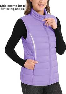 Venta Directa de Fábrica, Chaleco Acolchado con Cierre y Cuello en V, Personalizable, Transpirable, de Alta Calidad, para Hombre, Invierno, Casual - Product Image 4