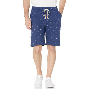 Pantalones cortos deportivos informales de verano para hombre, 100% algodón, transpirable, patrón sólido, tela de lona, teñido liso para uso diario, servicio OEM - Product Image 1