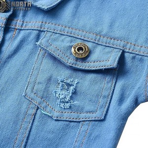 2025 nuevo estilo chaqueta de mezclilla para hombre de alta calidad transpirable lindo logotipo frontal de moda abrigo de mezclilla personalizable - Product Image 6