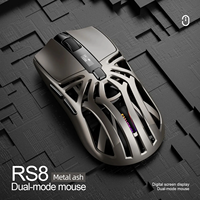 SMAILWOLF RS8 10000dpi Layar Berongga Tampilan Baterai Tri Mode Daya Tahan Lama Mouse Gaming Nirkabel E-sports
