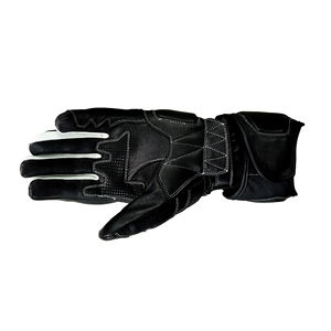 Gants de course mi-doigts en cuir de vachette coupe-vent Rouge Noir Alpine Star Personnalisés Revêtement en polyuréthane Respirant Imperméable Anti-choc - Product Image 3