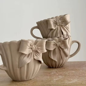 Flower Design Ceramic Cup For Home Hotel or Restaurant Multi Color Round Shaped Tabletop Coffee or Tea cup - Product Image 1