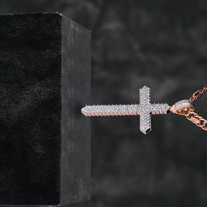 VVS Moissanite Diamond <b>Sterling</b> <b>Silver</b> 925 Fashion Luxury <b>Cross</b> Fine Jewelry D Color Hip Hop <b>Pendant</b> for men women - Product Image 3