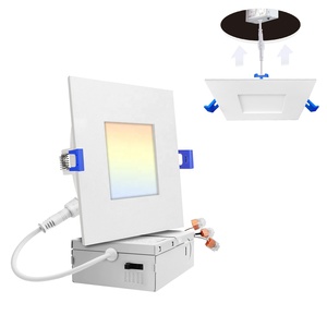 Nhà Máy Giá 9 + 5W 12 + 8W kép màu LED vuông ánh sáng Trần đôi màu LED bảng điều chỉnh ánh sáng ETL ES FCC Vòng nồi ánh sáng - Product Image 1