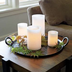 Bandeja de Martillo Artesanal de Aluminio Plateado Moderno, Decoración para el Hogar, Bandeja de Servicio para Mesa, Artículo Multifuncional Hecho a Mano para Regalo - Product Image 4