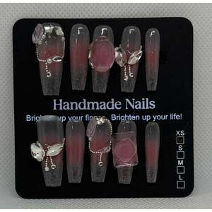 Unghie Finte Artificiali Piccole a Forma di Caramella Fragola - Product Image 1