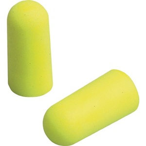 Tapones para los Oídos 3M E-A-RSoft Yellow Neons EN 352-2 SNR 34 DB, 250 Pares/Caja, 1 Par/Bolsa - Product Image 1