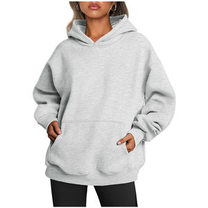 Trendy Queen Women s Sudaderas con capucha de gran tamaño Sudaderas de lana Suéteres de manga larga Pullover Trajes de otoño - Product Image 6