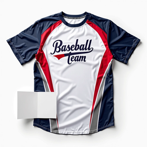 Ropa deportiva transpirable 100% para hombre, camisetas de cuello redondo sublimadas personalizadas para fútbol, softbol, pesca, estampado de talla grande - Product Image 1