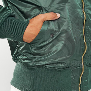 Blouson aviateur coupe-vent personnalisé pour hommes avec col montant Fashion Street Wear nouveau design - Product Image 6