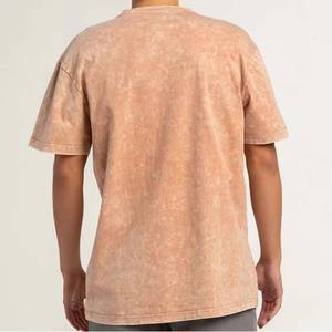 Lavage à l'acide OEM conception personnalisée couleur unie surdimensionné à manches courtes homme t-shirts qualité supérieure matériel personnalisé vêtements pour hommes chemise - Product Image 4