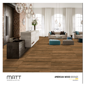 Azulejos de cerámica con aspecto de madera de 600x1200mm de calidad superior Diseño moderno Azulejos de porcelana con acabado mate - Product Image 1