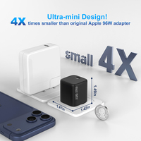 Cargador de Teléfono Móvil PD de 65 W, Cargador AVS Tipo C de Carga Rápida, Adaptador de Cargador USB Universal con Certificación CE, ROHS y KC, 65 W Gan para iPhone y Samsung
