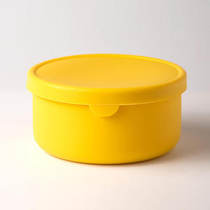 Classic Eco-Friendly Silicone Food <b>Storage</b> Containers Round Nestable Bowls with Lids for Freezer & <b>Microwave</b> Use Customizable - Product Image 4