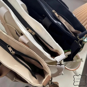 Bolso de mano de algodón de lona grande para mujer, bolsos de hombro para mujer, bolso de mano de lona personalizado - Product Image 5