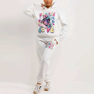 Ensembles de sweats personnalisés de créateur pour femmes, poids lourds, délavés à l'acide, survêtement à capuche baggy de haute qualité avec fermeture éclair, survêtement à capuche et col - Product Image 1