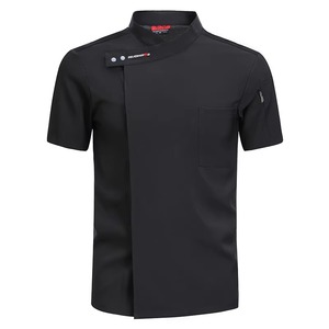 Venta caliente personalizable mangas cortas chef overoles Chef uniforme Hotel uniforme restaurante bar uniforme Unisex Chef abrigo - Product Image 4