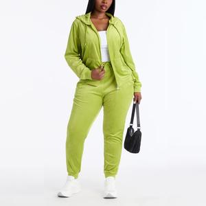 Conjunto Casual de Dos Piezas para Mujer, Top Corto con Capucha, Chaqueta con Cremallera, Pantalones Largos, Traje Deportivo, Conjunto de Ropa para Mujer - Product Image 4