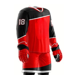 Uniforme confortable de hockey sur glace pour hommes, vente chaude et respirante, uniforme léger de hockey sur glace pour hommes, avec les dernières conceptions - Product Image 4
