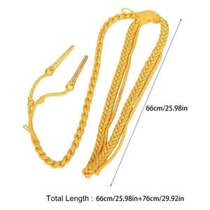 Custom Shoulder Braided Aiguillette <b>Cord</b> with Decorative Uniform Use and Multiple Color Options for Parade and Formal Attire - Product Image 6