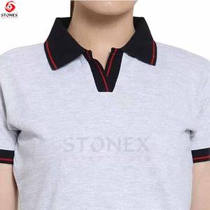 Camiseta Polo corta de poliéster de diseño personalizado para mujer, tela de calidad con logotipo, ropa informal al por mayor - Product Image 5