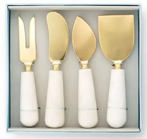 Juego de cuchillos para queso de acero inoxidable de alta calidad de diseño único con cuchillos para queso de diseño moderno para restaurante, boda, hogar, hotel - Product Image 3