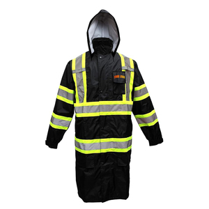 Ropa de Seguridad de Alta Visibilidad OEM para Adultos, Impermeable, Transpirable, con Tiras Reflectantes, Impermeable Largo para Senderismo y Actividades al Aire Libre - Product Image 4