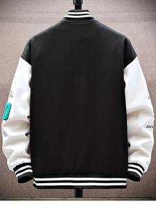 Veste bomber universitaire unisexe à capuche imperméable et coupe-vent avec logo frontal, couleurs et tailles personnalisables pour la saison hivernale - Product Image 2