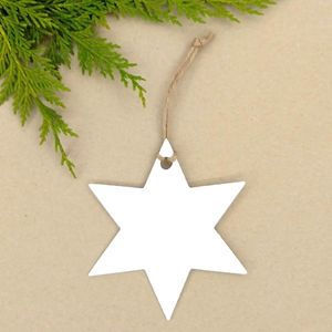 Adorno de Navidad de Metal más vendido Adorno de Navidad con forma de árbol en blanco Marco de adorno de aluminio de doble cara - Product Image 5