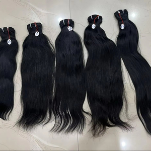 มาใหม่20-30นิ้วผมมนุษย์ทอสองชั้นเป็นลอนสำหรับต่อผมมนุษย์ผมชาวอินเดียนุ่ม - Product Image 1