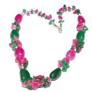 Get The Best Dyed Ruby Necklace | Dyed Ruby Necklace Online at Low Prices