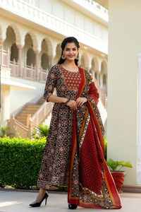 Traje Shalwar Kameez Panjabi de Alta Calidad para Mujer, Conjunto de Salwar de Algodón con Estampado Digital, Lavable, Listo para Usar, Personalizable, para Toda Temporada - Product Image 5