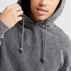 Costumes personnalisables en polaire pour hommes ensembles pour hommes sweat à capuche en coton sérigraphie logo survêtement de lavage en détresse - Product Image 5