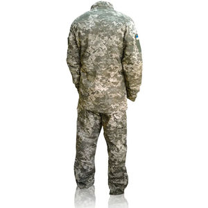 Combinaison de chasse en tissu polyester mélangé à imprimé hivernal numérique, tissu durable à 3 couches, veste et pantalon pour hommes tactiques - Product Image 4