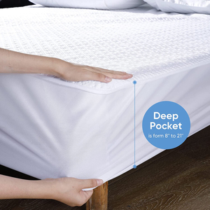 Mesin pelindung kasur Anti alergi, bantalan pelindung kasur Anti alergi dapat dicuci tiga lapis - Product Image 4